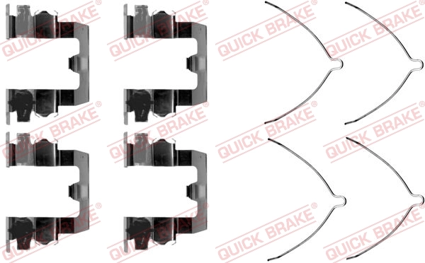 Lisakomplekt, ketaspiduriklotsid QUICK BRAKE 109-1095