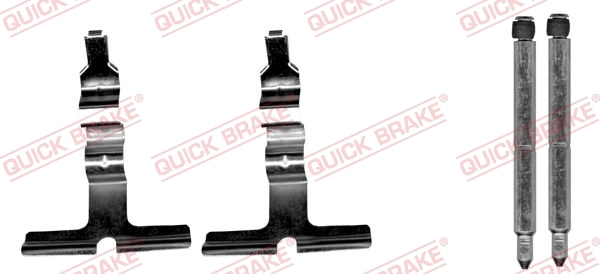 Lisakomplekt, ketaspiduriklotsid QUICK BRAKE 109-1676