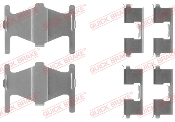 Lisakomplekt, ketaspiduriklotsid QUICK BRAKE 109-1204