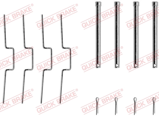 Lisakomplekt, ketaspiduriklotsid QUICK BRAKE 109-1176