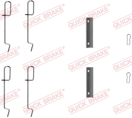 Lisakomplekt, ketaspiduriklotsid QUICK BRAKE 109-1125