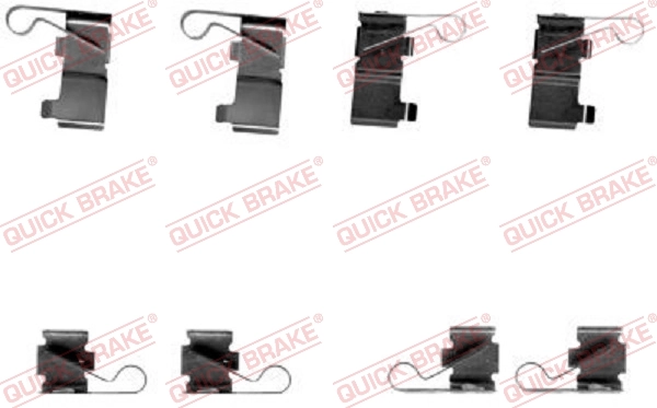 Lisakomplekt, ketaspiduriklotsid QUICK BRAKE 109-1699