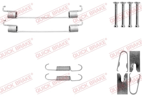 Lisakomplekt, Piduriklotsid QUICK BRAKE 105-0040