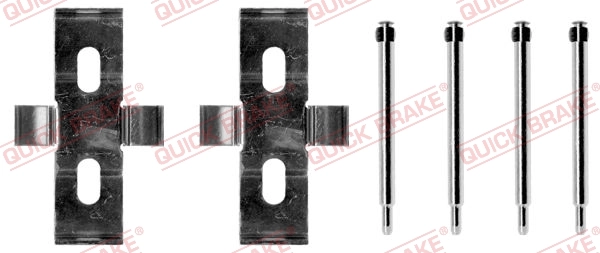 Lisakomplekt, ketaspiduriklotsid QUICK BRAKE 109-1007