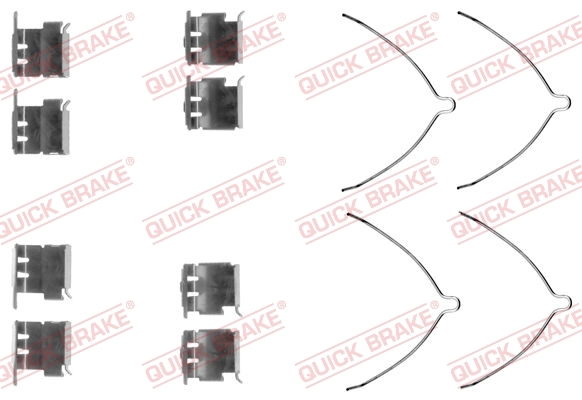 Lisakomplekt, ketaspiduriklotsid QUICK BRAKE 109-1289