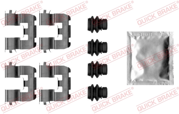 Lisakomplekt, ketaspiduriklotsid QUICK BRAKE 109-0039