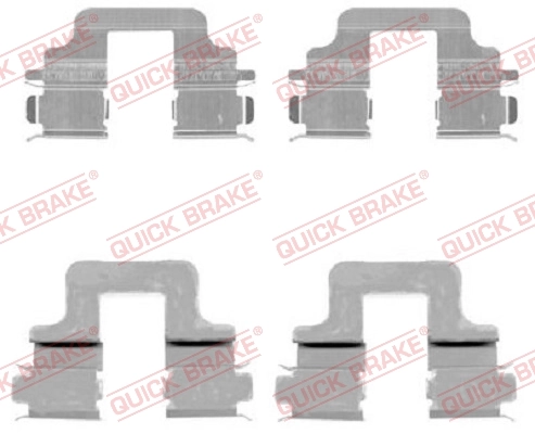 Lisakomplekt, ketaspiduriklotsid QUICK BRAKE 109-1731