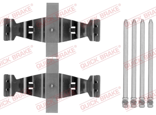 Lisakomplekt, ketaspiduriklotsid QUICK BRAKE 109-1786