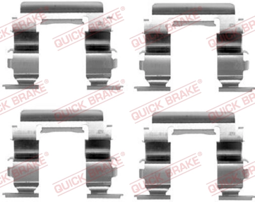 Lisakomplekt, ketaspiduriklotsid QUICK BRAKE 109-1181