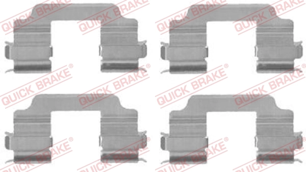 Lisakomplekt, ketaspiduriklotsid QUICK BRAKE 109-1709
