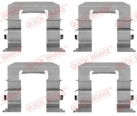 Lisakomplekt, ketaspiduriklotsid QUICK BRAKE 109-1212
