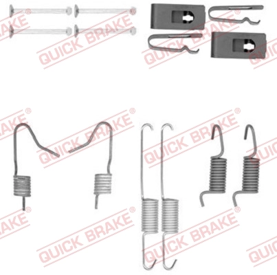 Lisakomplekt, seisupiduriklotsid QUICK BRAKE 105-0898