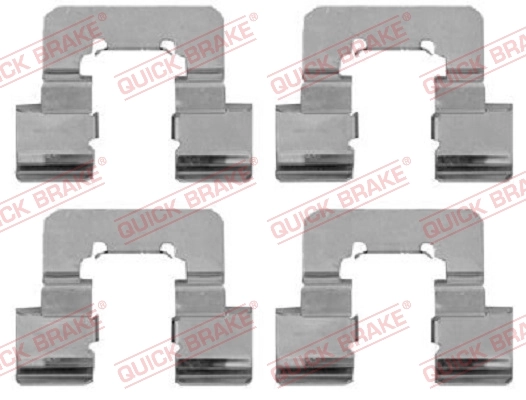 Lisakomplekt, ketaspiduriklotsid QUICK BRAKE 109-1781