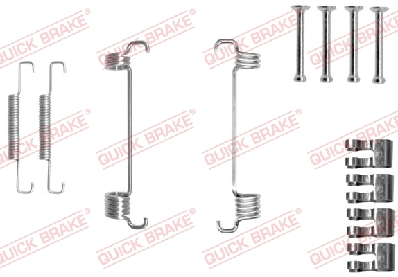 Lisakomplekt, seisupiduriklotsid QUICK BRAKE 105-0851