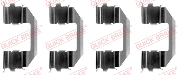 Lisakomplekt, ketaspiduriklotsid QUICK BRAKE 109-1258