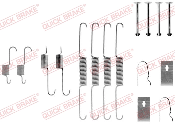 Lisakomplekt, Piduriklotsid QUICK BRAKE 105-0782
