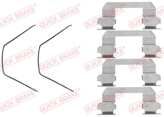 Lisakomplekt, ketaspiduriklotsid QUICK BRAKE 109-1789