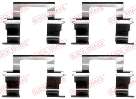 Lisakomplekt, ketaspiduriklotsid QUICK BRAKE 109-1274