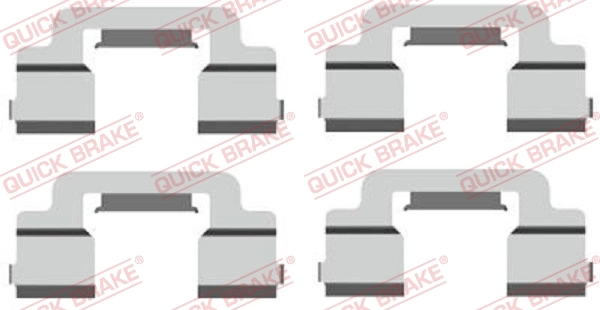 Lisakomplekt, ketaspiduriklotsid QUICK BRAKE 109-1703