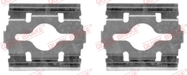 Lisakomplekt, ketaspiduriklotsid QUICK BRAKE 109-1657