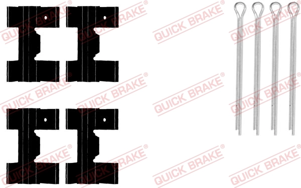 Lisakomplekt, ketaspiduriklotsid QUICK BRAKE 109-0951
