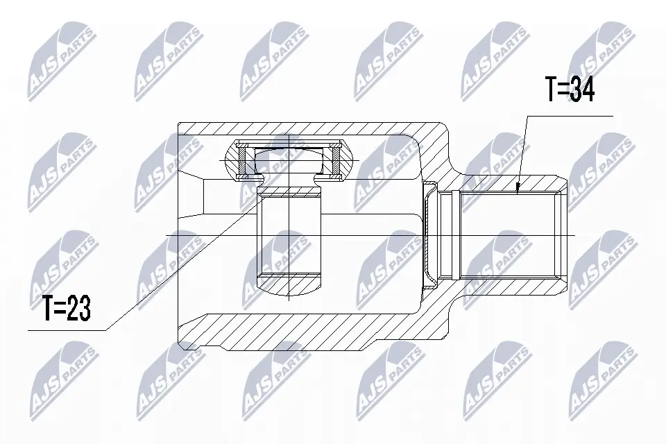 Liigendlaager, veovõll NTY NPW-PL-030