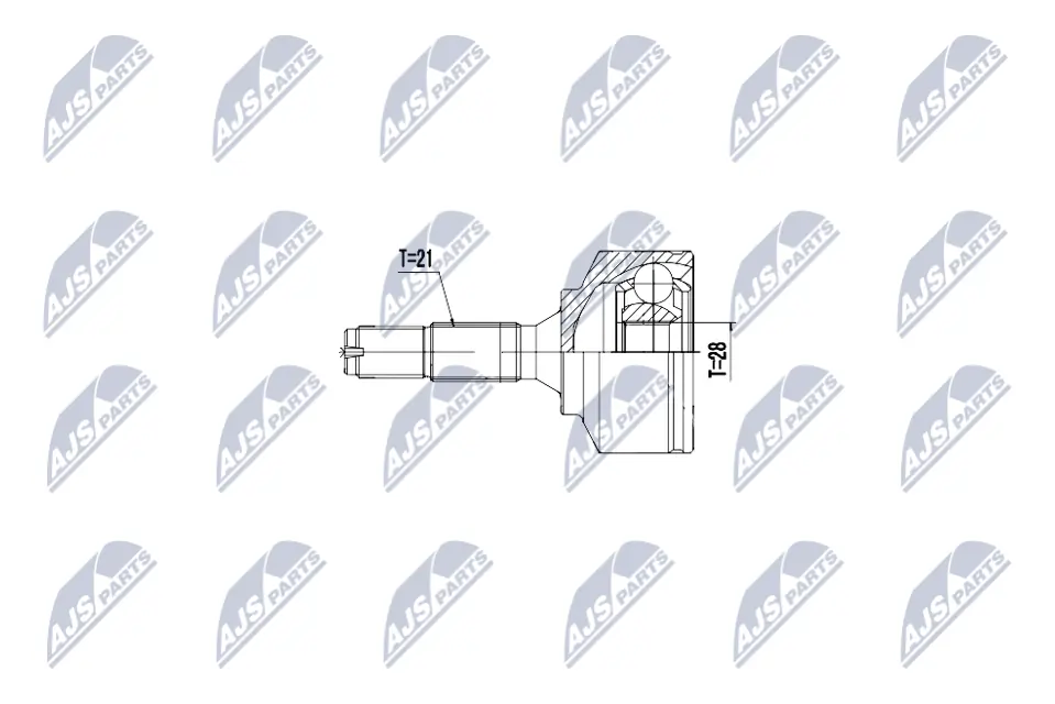 Liigendlaager, veovõll NTY NPZ-CT-025
