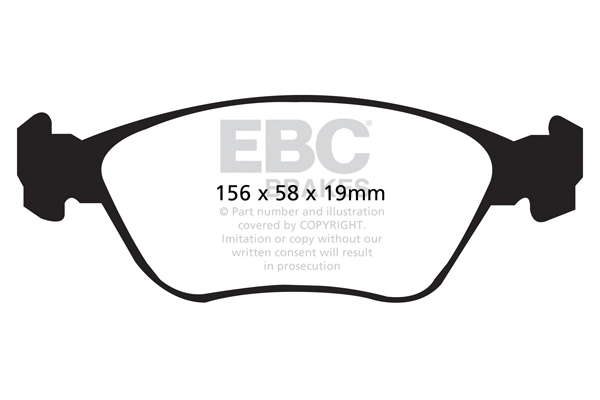 Piduriklotsi komplekt, ketaspidur EBC Brakes DP21362