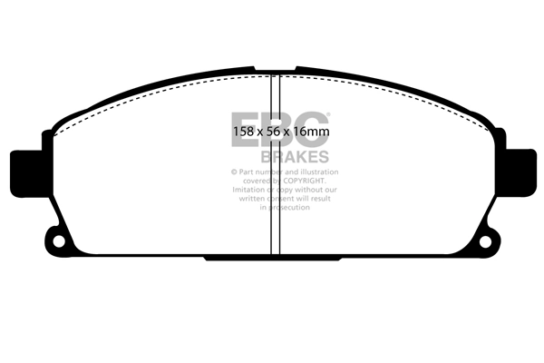 Piduriklotsi komplekt, ketaspidur EBC Brakes DP61247