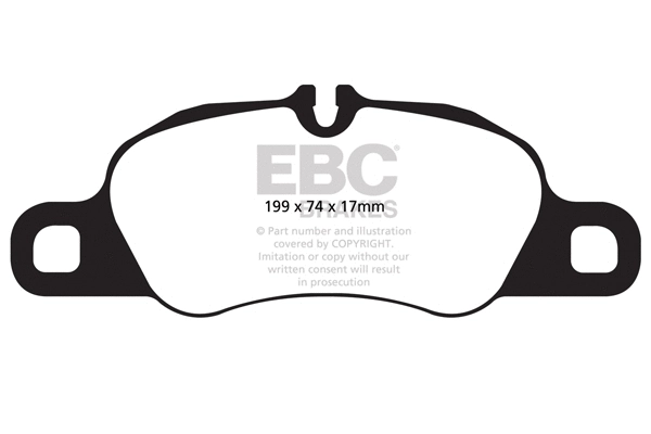 Piduriklotsi komplekt, ketaspidur EBC Brakes DP52057NDX