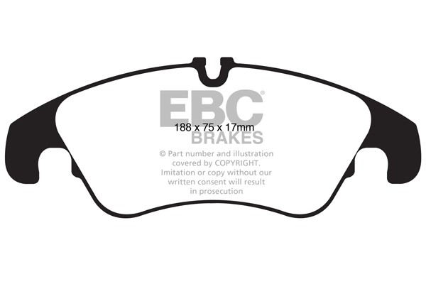 Piduriklotsi komplekt, ketaspidur EBC Brakes DP32022C