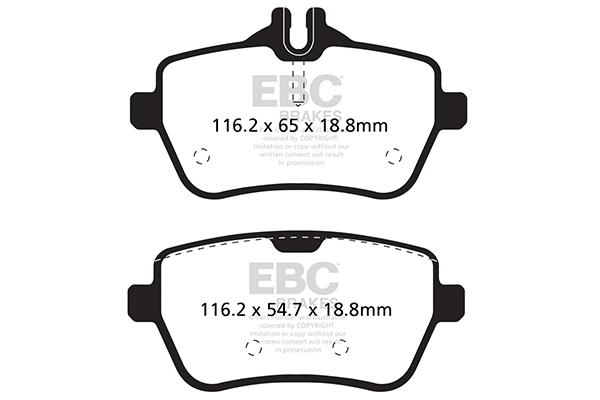 Piduriklotsi komplekt, ketaspidur EBC Brakes DP32180C