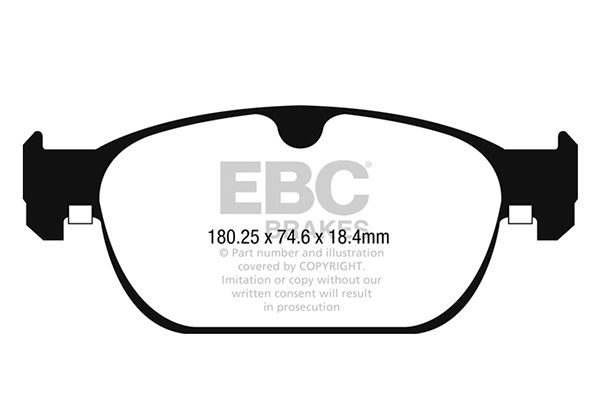 Piduriklotsi komplekt, ketaspidur EBC Brakes DP32260C