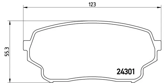 Piduriklotsi komplekt, ketaspidur BREMBO P 79 019