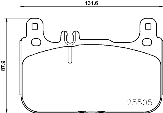 Piduriklotsi komplekt, ketaspidur BREMBO P 50 128