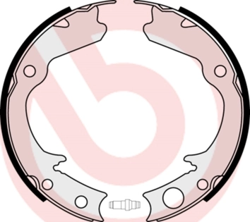 Piduriklotside komplekt, seisupidur BREMBO S 78 508