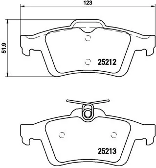 Piduriklotsi komplekt, ketaspidur BREMBO P 24 148X