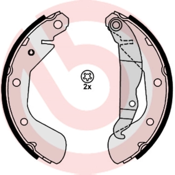 Piduriklotside komplekt BREMBO S 59 514