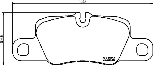 Piduriklotsi komplekt, ketaspidur BREMBO P 65 029