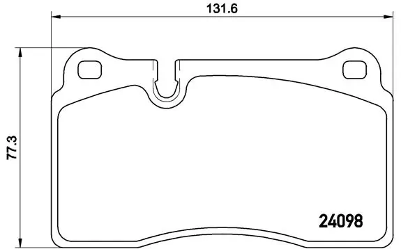 Piduriklotsi komplekt, ketaspidur BREMBO P 85 110