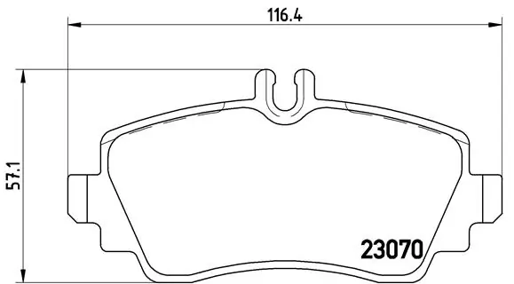 Piduriklotsi komplekt, ketaspidur BREMBO P 50 036
