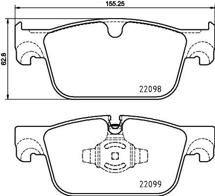 Piduriklotsi komplekt, ketaspidur BREMBO P 86 028