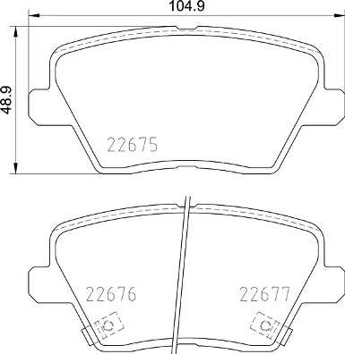 Piduriklotsi komplekt, ketaspidur BREMBO P 30 109