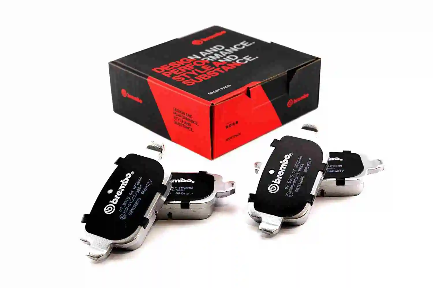 Raceing-piduriklotsi komplekt BREMBO 07.B315.04