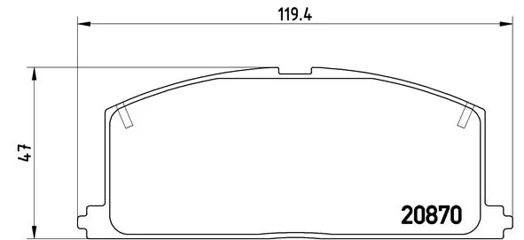 Piduriklotsi komplekt, ketaspidur BREMBO P 83 011