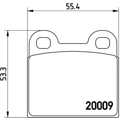 Piduriklotsi komplekt, ketaspidur BREMBO P 06 001