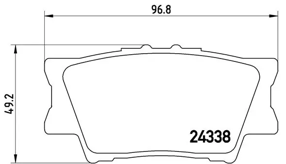 Piduriklotsi komplekt, ketaspidur BREMBO P 83 089