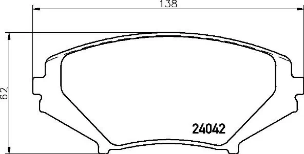Piduriklotsi komplekt, ketaspidur BREMBO P 49 034