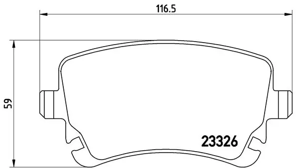 Piduriklotsi komplekt, ketaspidur BREMBO P 85 076