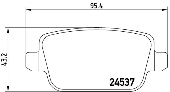 Piduriklotsi komplekt, ketaspidur BREMBO P 24 075